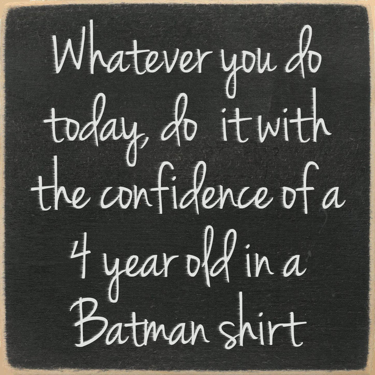 Batman Shirt 5x5 Block Sign