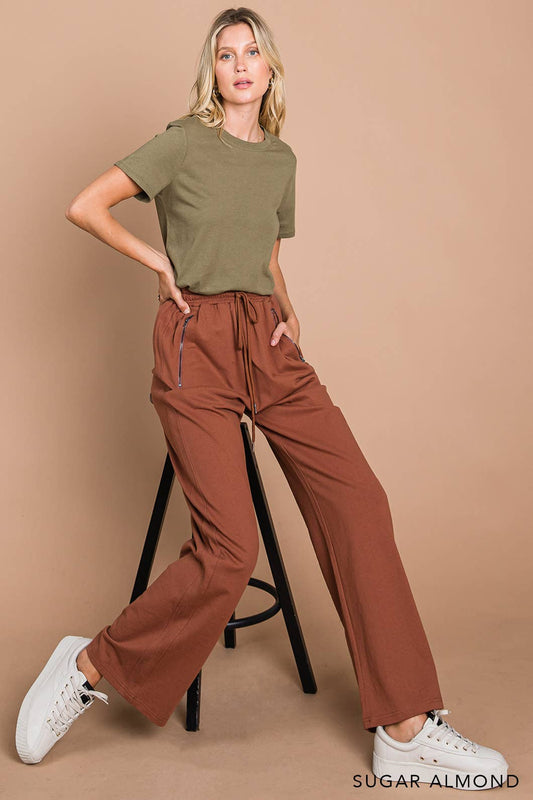 Vintage Washed Women's Cotton Terry Pants