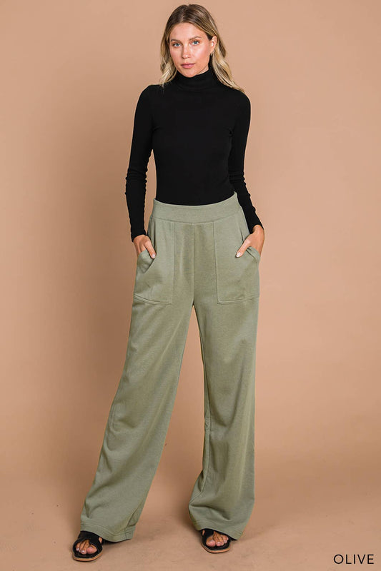 French Terry Washed Women's Pants