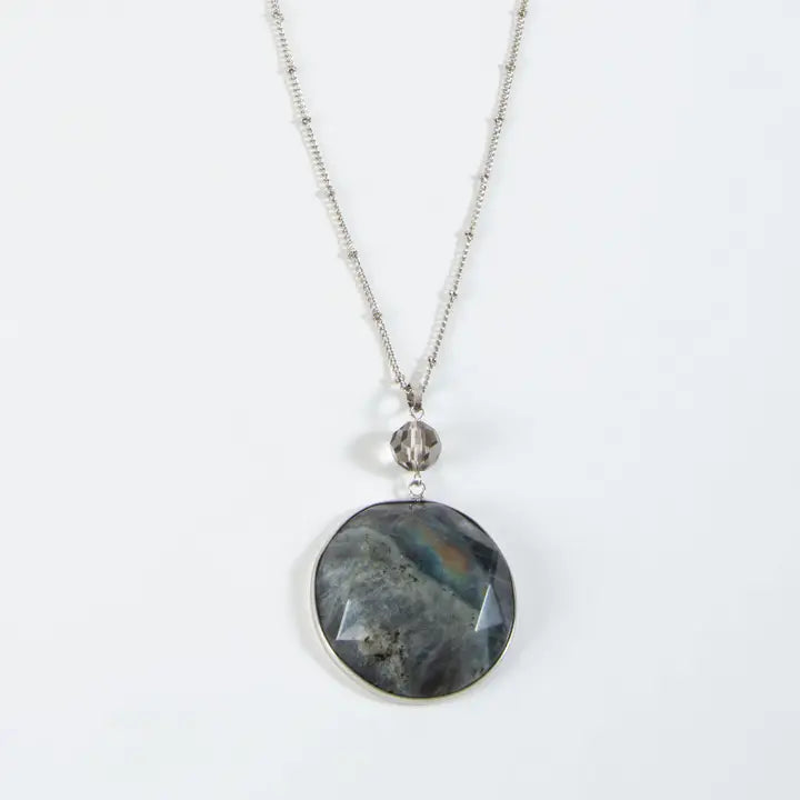 Large Shimmer Quartz Necklace