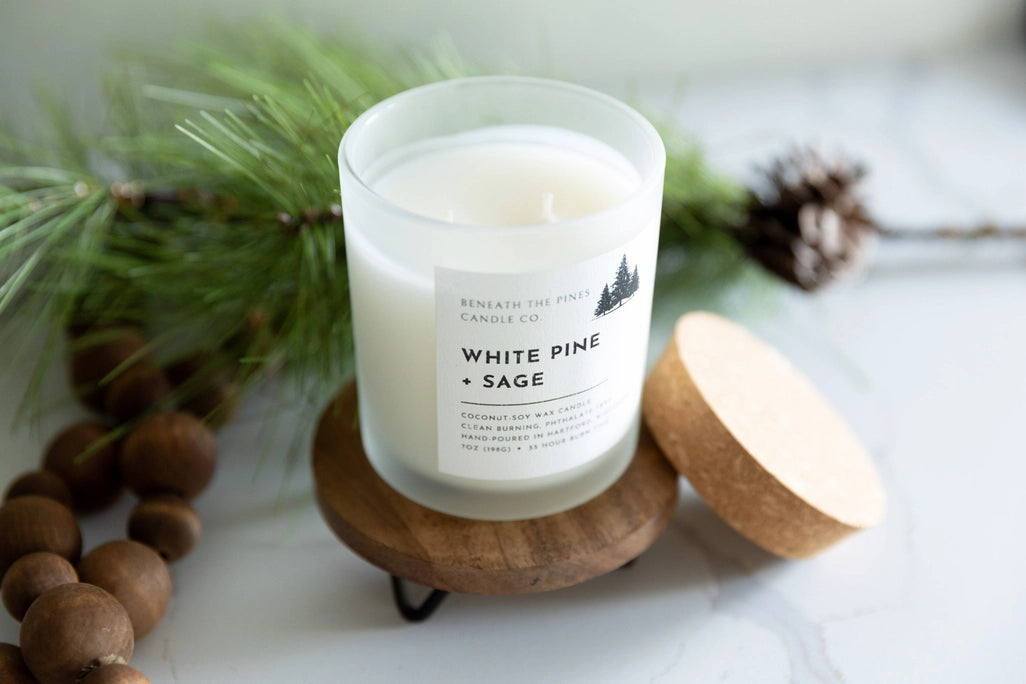 Beneath the Pines Candle Co. - White Pine + Sage