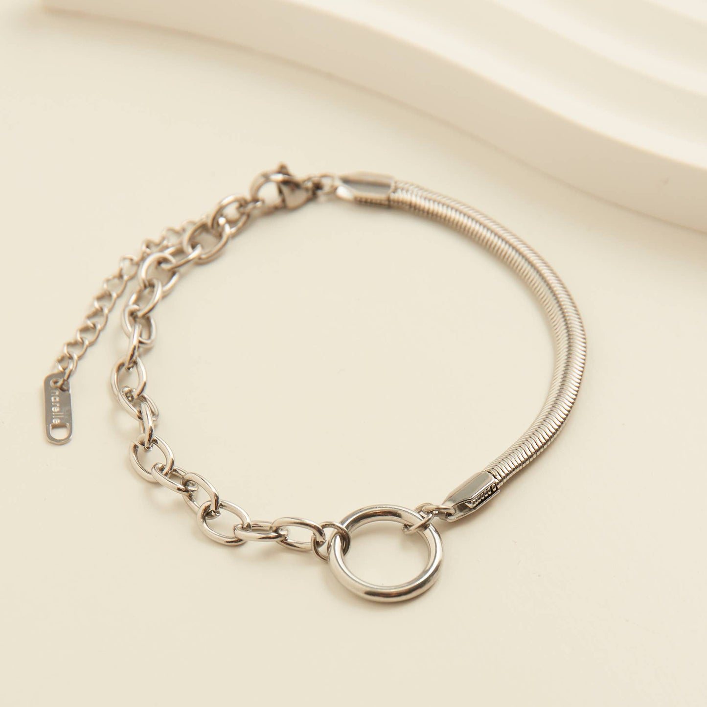 Narelle Waterproof Cable & Snake Chain Bracelet