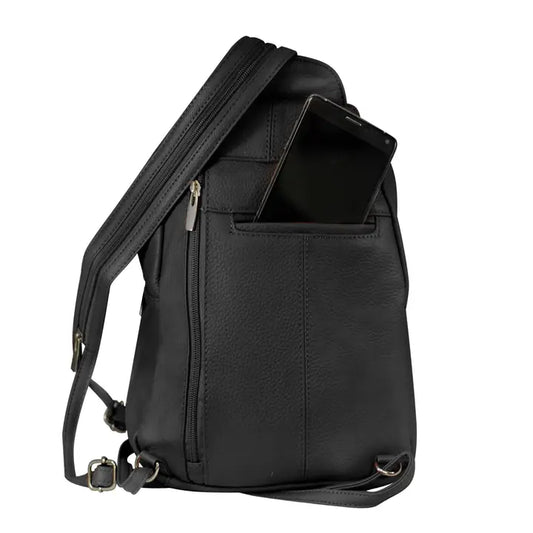 Leather Slim Backpack