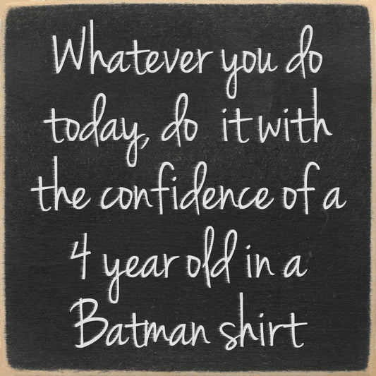 Batman Shirt 5x5 Block Sign
