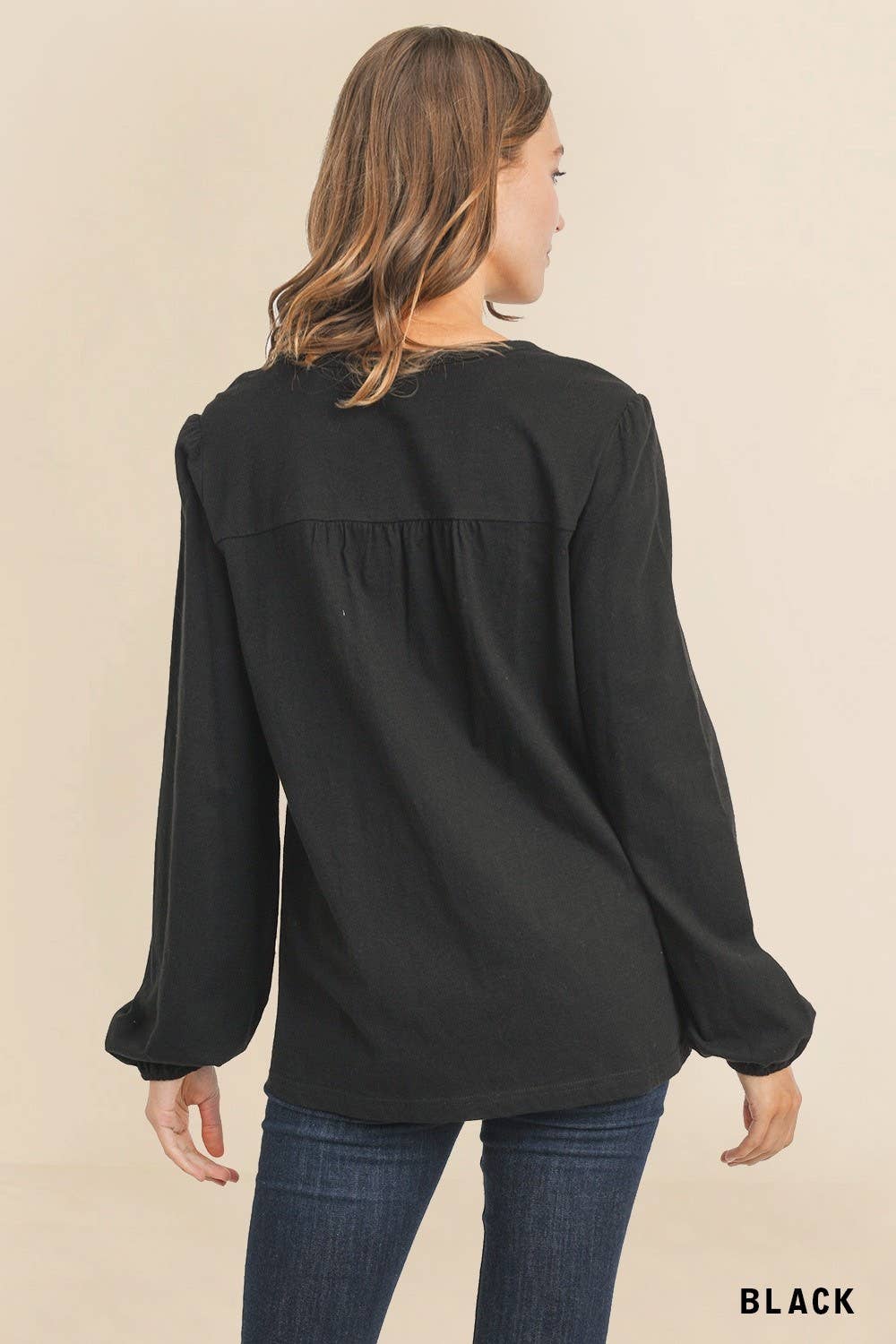 Casual Everyday Pintuck Detail Knit Top