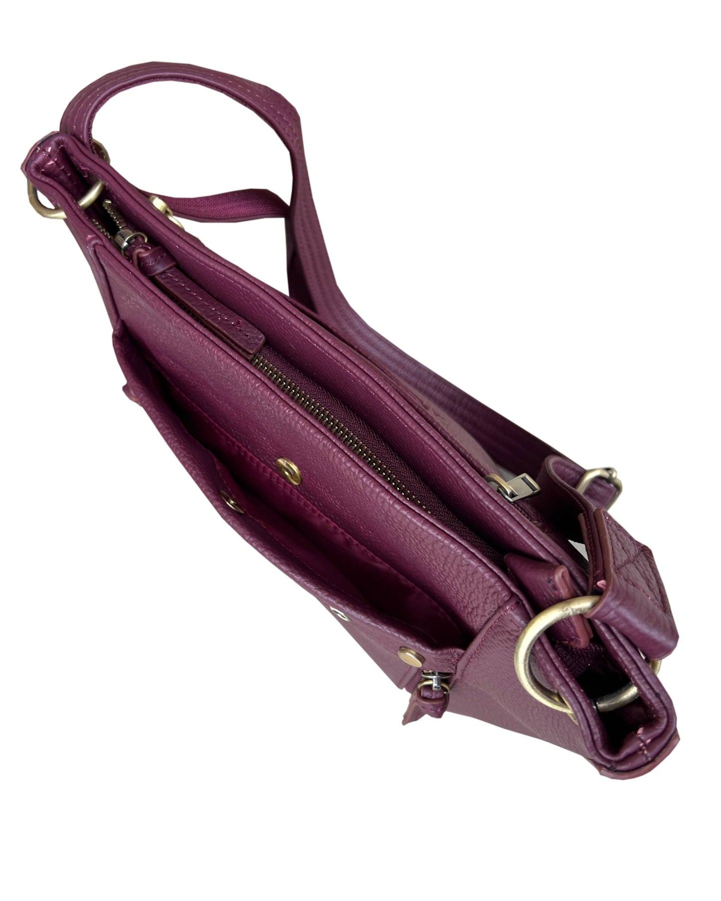 Cowhide Leather Crossbody Shoulder Bag