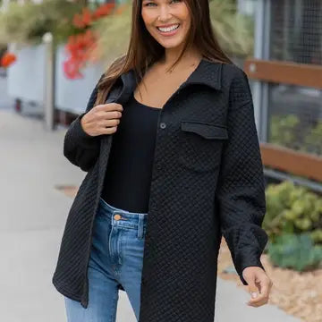 Quilted Button Up Shacket