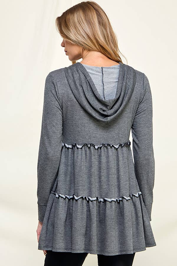 Knit Hoodie Tunic
