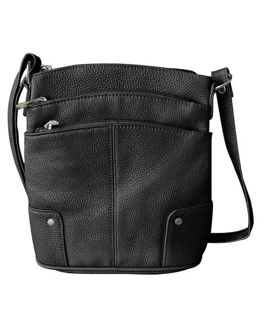 W011 cowhide leather crossbody