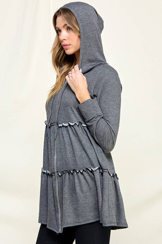 Knit Hoodie Tunic