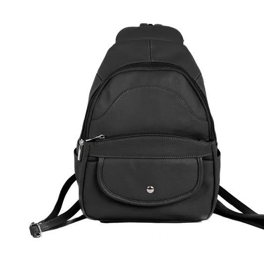 Leather Slim Backpack