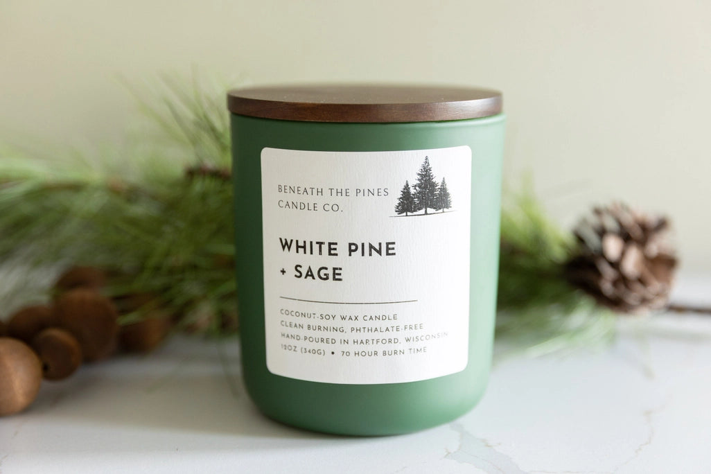 Beneath the Pines Candle Co. - White Pine + Sage