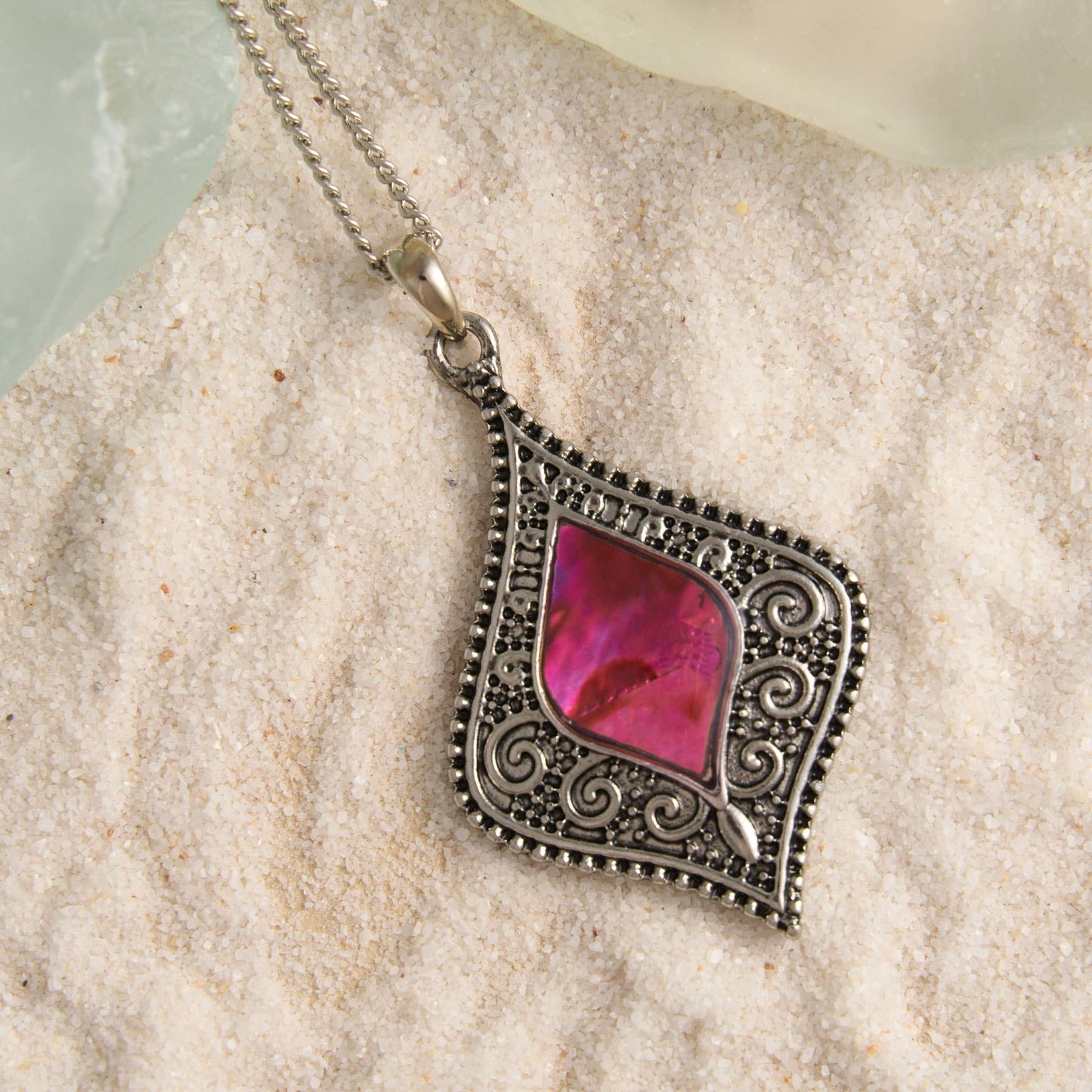 Abalone Shell Vintage Pendant Necklace