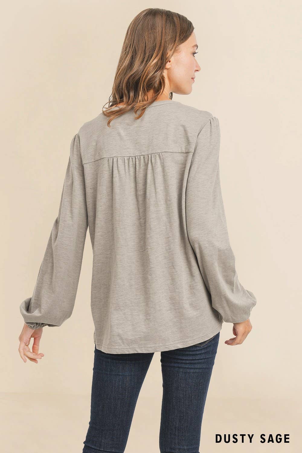 Casual Everyday Pintuck Detail Knit Top