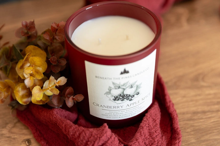 Beneath the Pines Candle Co. - Cranberry Apple Spice