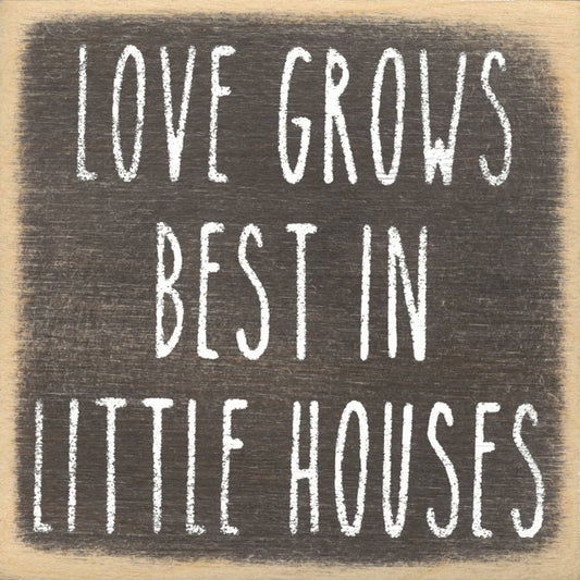 Little Houses 4x4 Block Sign