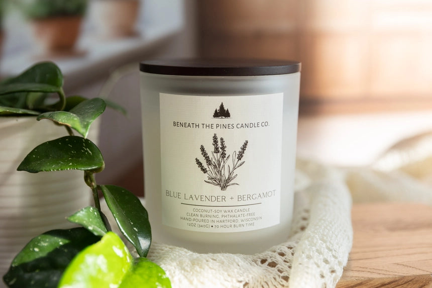 Beneath the Pines Candle Co. - Blue Lavender + Bergamot