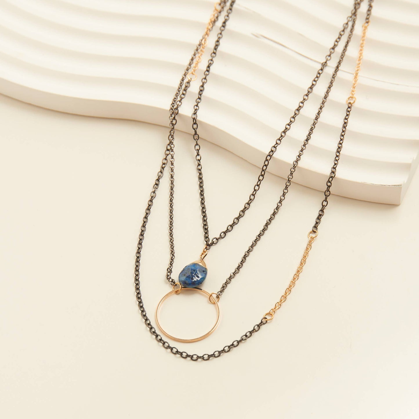 Linc Layered Ring 20" Pendant Necklace