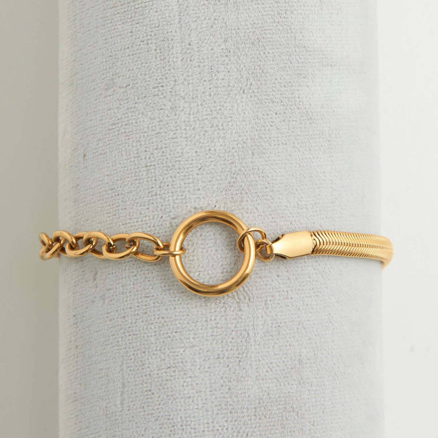 Narelle Waterproof Cable &  Snake Chain Bracelet