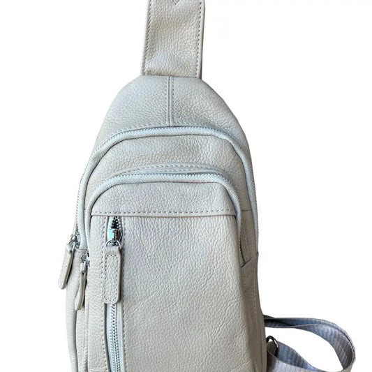 Leather Sling Bag with Adjustable Strap