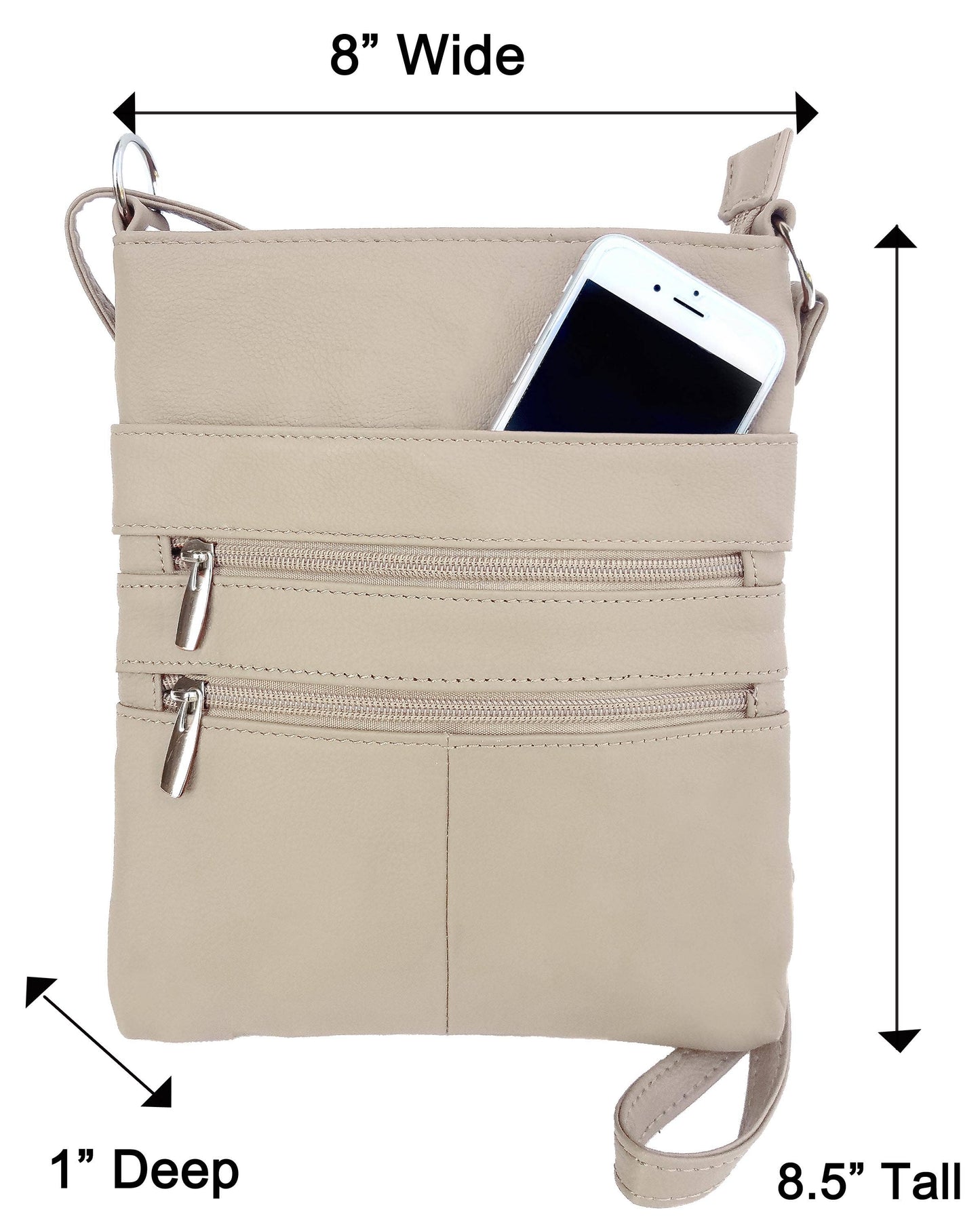 Cowhide Leather Crossbody Bag