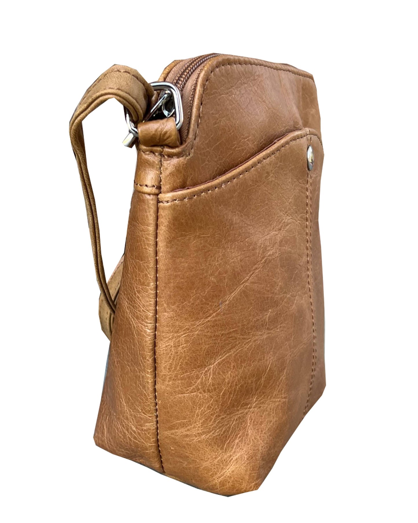 Cowhide Leather Mini Crossbody