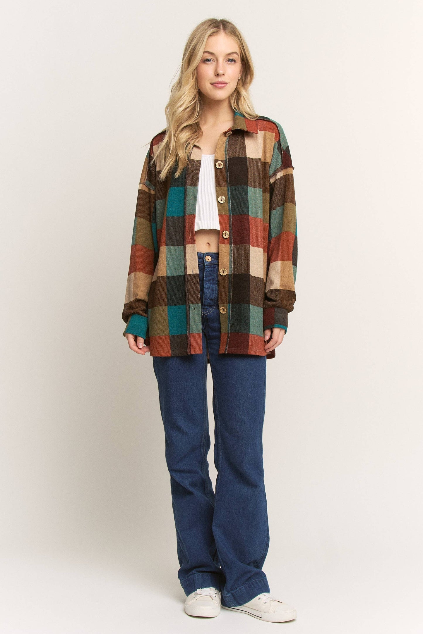 Chunky Plaid Button Up Shirt