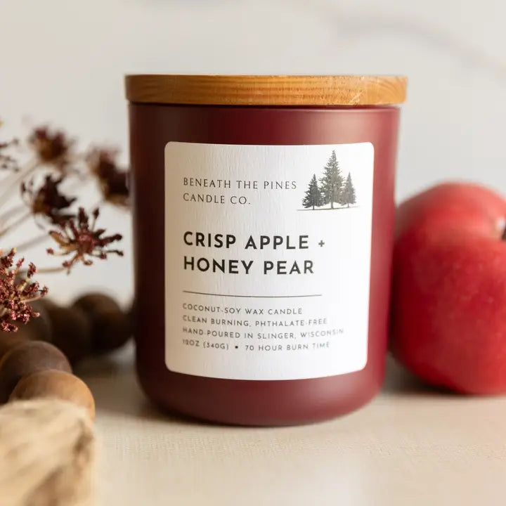 Beneath the Pines Candle Co. - Crisp Apple + Honey Pear