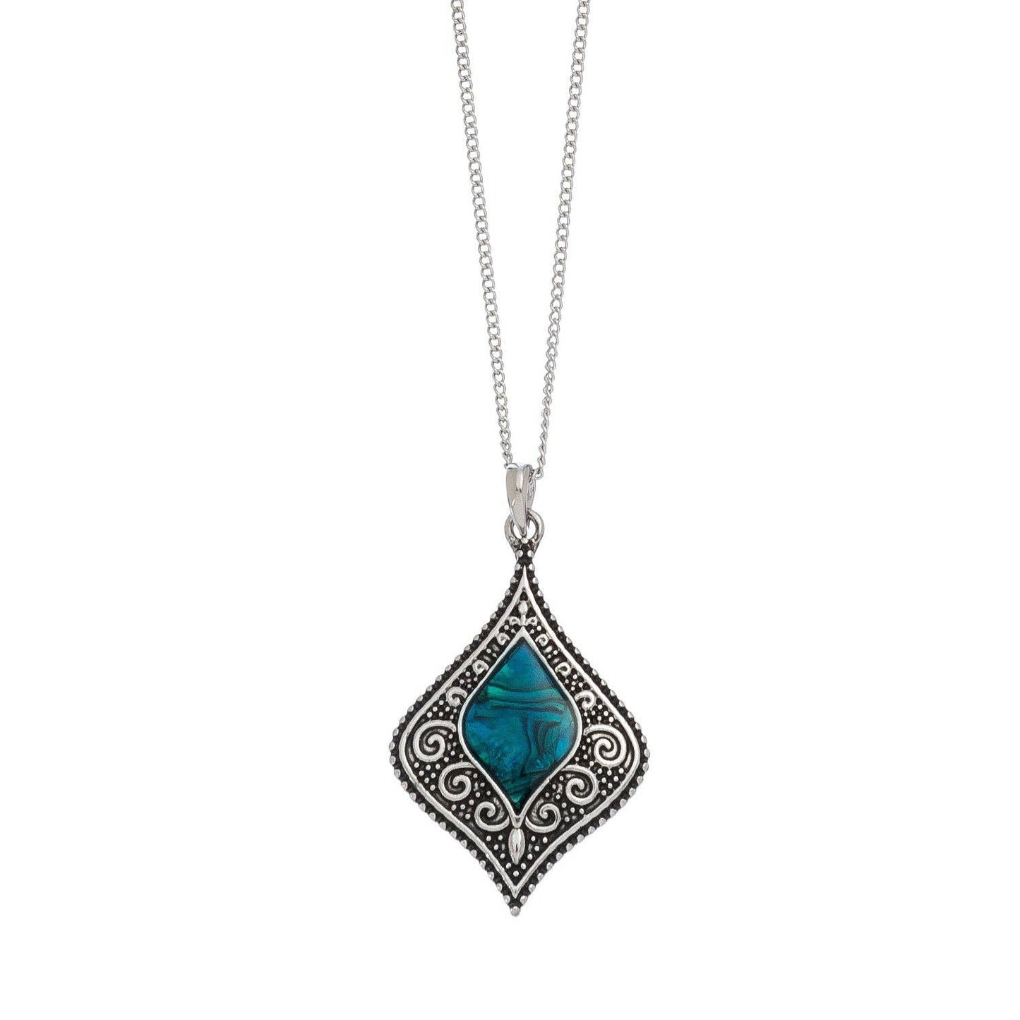 Abalone Shell Vintage Pendant Necklace