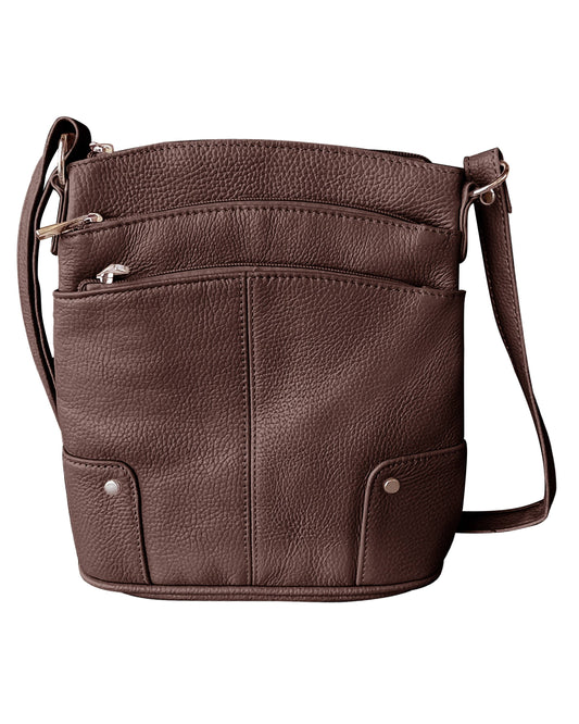 W011 cowhide leather crossbody