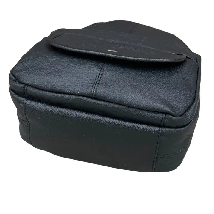 Leather Slim Backpack