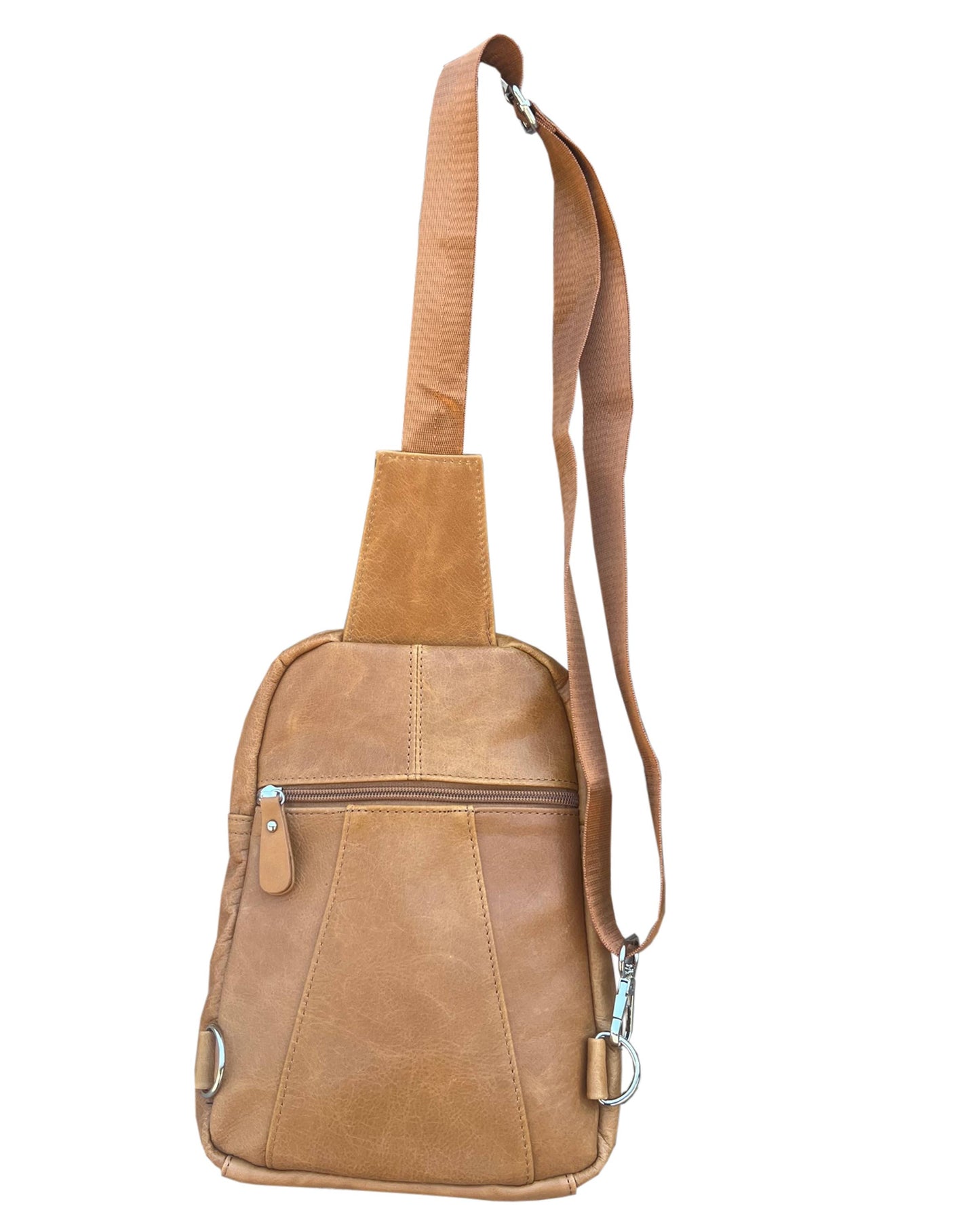 Cowhide Leather Sling Backpack
