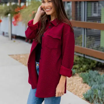 Quilted Button Up Shacket