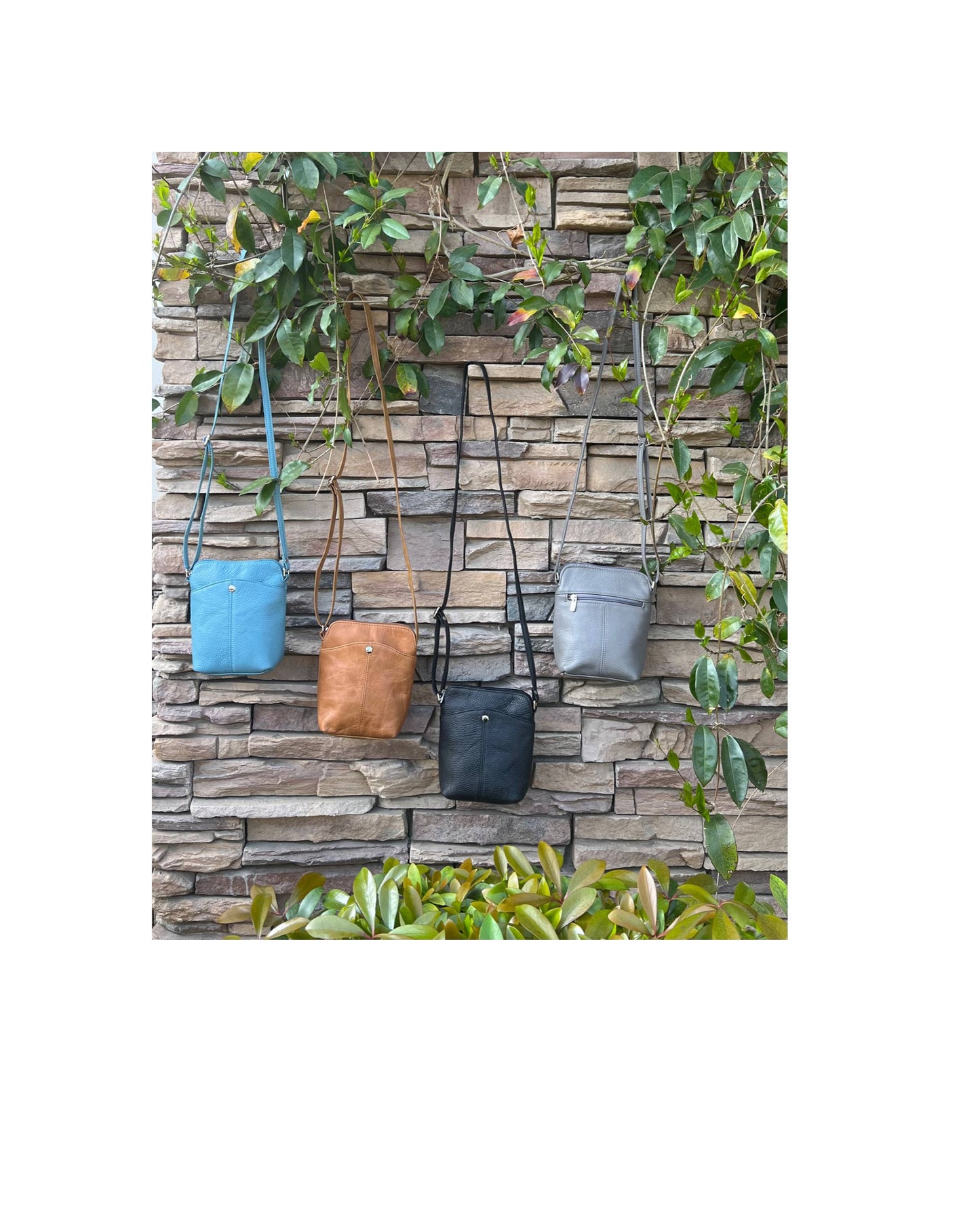 Cowhide Leather Mini Crossbody