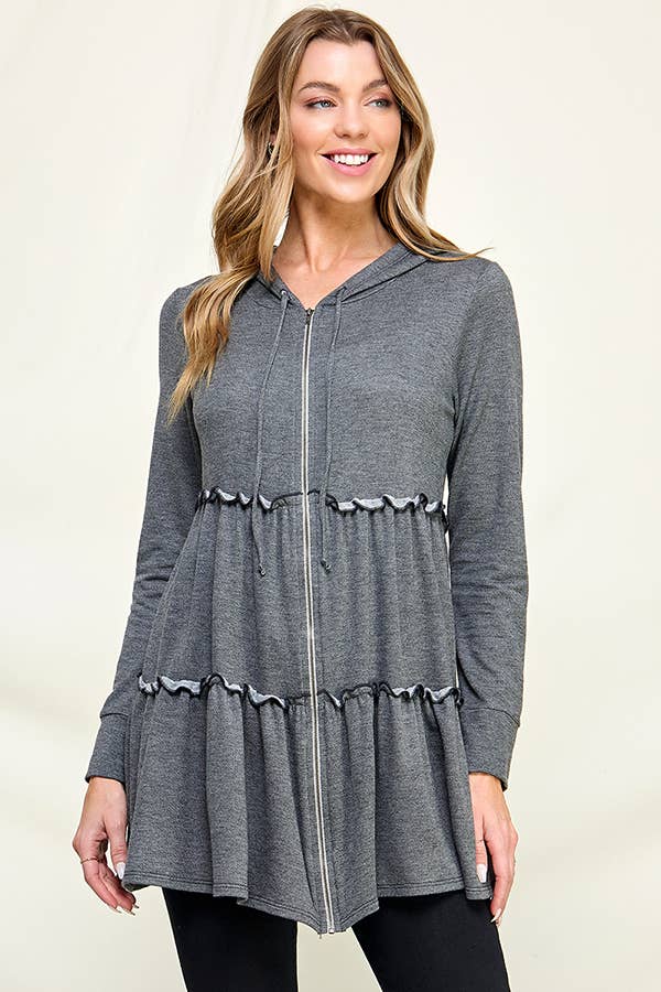 Knit Hoodie Tunic