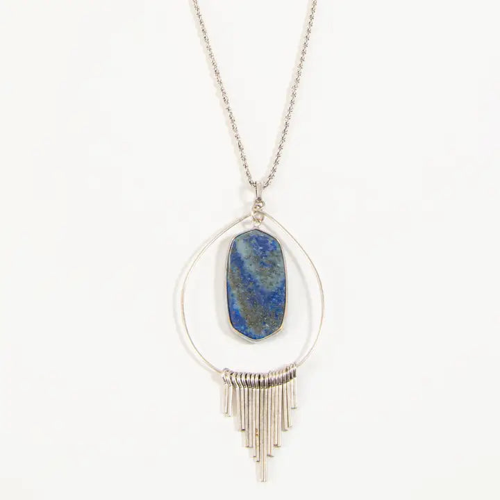 Valerie Lapis Teardrop Pendant Necklace