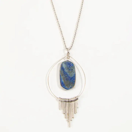 Valerie Lapis Teardrop Pendant Necklace