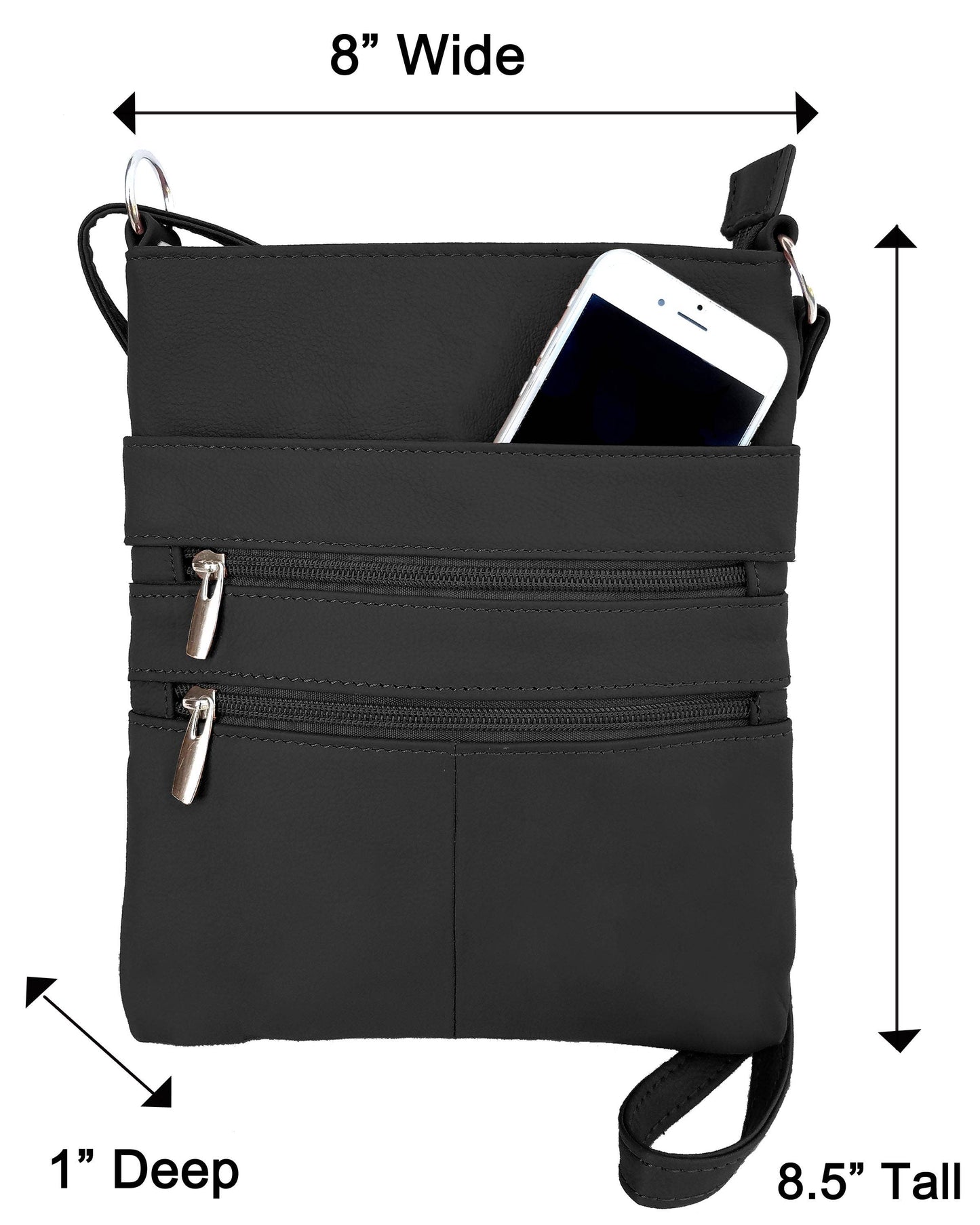 Cowhide Leather Crossbody Bag
