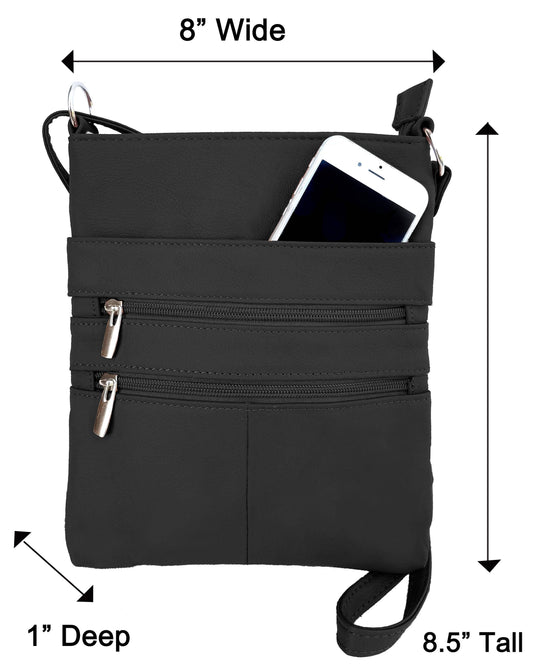Cowhide Leather Crossbody Bag