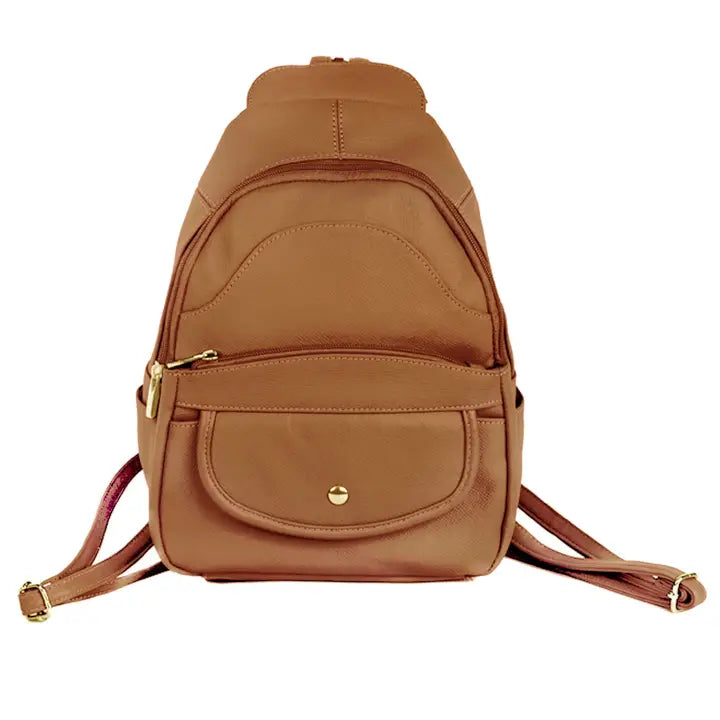 Leather Slim Backpack